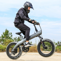 Bicicleta Eléctrica de Montaña de Alta Potencia de 48 V con Suspensión Delantera, Neumáticos Todoterreno Grandes de 20*4, Bicicleta Eléctrica para Adultos, Almacén de la UE y EE. UU.