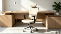 Chaises de bureau réglables de haute qualité, chaises de bureau à dossier haut en cuir PU, en vente