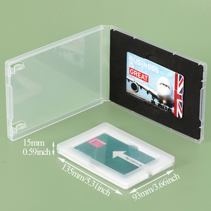 SUNSHING Transparent Credit Card <b>USB</b> Magnetic Box with Foam Portable Thumb Drive Case Organizer for Photographers, Wedding - Product Image 1