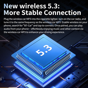 Adaptateur <span class=keywords><strong>Bluetooth</strong></span> 5.3 pour voiture, émetteur <span class=keywords><strong>FM</strong></span> avec charge rapide 100W, câbles rétractables, lumière étoilée 7 couleurs, chargeur de téléphone pour voiture - Product Image 5