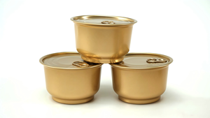 965 # आसान-आंसू पन्नी ढक्कन पर्यावरण के अनुकूल भोजन ग्रेड एल्यूमीनियम डिस्पोजेबल कटोरे ट्रे 350 एमएल राउंड - Product Image 2