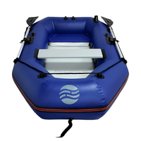 Bateau pneumatique gonflable léger et durable en PVC, monoplace, haute vitesse, pour sports nautiques, pliable, pour sauvetage d'urgence et dérive