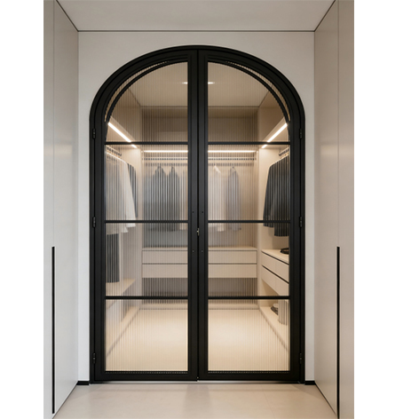 Arch Steel Glass Door Glass Wall