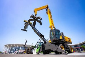 Manutentionnaire hydraulique à roues XE480WGM de 48 tonnes, avec grappin multi-dents de 1 m3 - Product Image 3