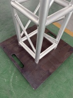 Support en aluminium à conception modulaire triangulaire avec connexion par goupilles, capacité de charge de 500 kg, installation rapide