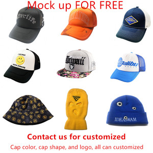 HKB0003 Großhandel Fabrik Custom Stickerei Blank 2 Loch Voll gesichts abdeckung <span class=keywords><strong>Ski</strong></span> masken Hut Kappe Baklava Winter Sturmhaube Hut - Product Image 2