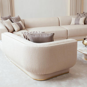 एल आकार कोने मॉड्यूलर अनुभागीय कपड़े सोफे लिविंग रूम फर्नीचर सोफे - Product Image 4