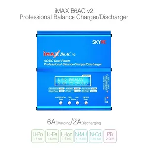 Cargador y Descargador SKYRC IMAX B6AC V2 6A con Pantalla LCD para Baterías de Modelos RC, Modo Re-peak con QC3.0, Accesorios para Drones, Enchufe EU/US Plus - Product Image 3