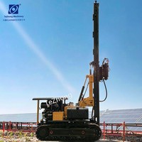 Foreuse solaire polyvalente avec moteur et boîte de vitesses pour sols complexes – Capacité de charge élevée SEA pour une fondation stable sur terrain inégal