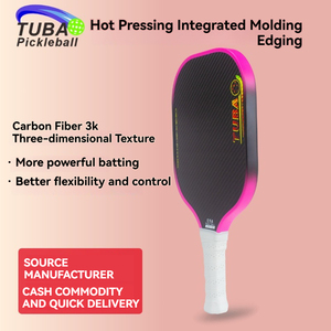 <span class=keywords><strong>Raquette</strong></span> de pickleball professionnelle de compétition 16 mm, 3K texturée, durable, noyau en nid d'abeille en fibre de carbone - Product Image 1