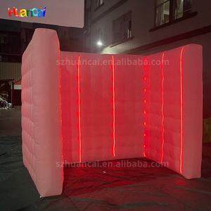 Photomaton publicitaire gonflable portable avec lumières LED, fond, toile <span class=keywords><strong>de</strong></span> fond gonflable à 360 degrés pour photomaton - Product Image 3