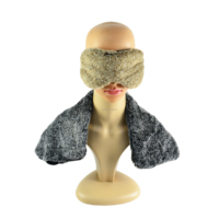 OEM Accessoires de voyage pour adultes : Oreiller en mousse douce et pelucheuse, Masque de sommeil occultant aromathérapeutique pour avion et voiture, pour un sommeil confortable