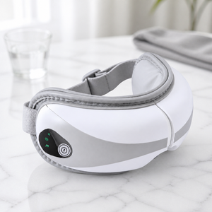 Wireless Eye Massage Mask For Home Office Travel With Air Pressure Heat Vibration Music Foldable Type-C Charging OEM Wholesale