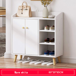 Banco Zapatero Convertible con Estante de Almacenamiento Ahorrador de Espacio <span class=keywords><strong>Mueble</strong></span> <span class=keywords><strong>para</strong></span> Sala de Estar con Puerta <span class=keywords><strong>para</strong></span> el Hogar o Dormitorio Taburete <span class=keywords><strong>para</strong></span> Cambiarse - Product Image 4