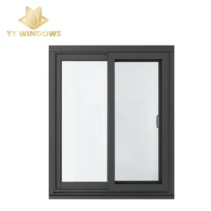 R&D factory design NFRC hurricane resistant sliding window for commercial cafe restaurant project double glazed impact windows