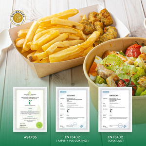 OOLIMAPACK personalización termosellado Panini Papel Sándwich caja embalaje forma triangular con impresión personalizada - Product Image 5