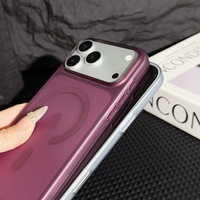Coque de téléphone magnétique tendance effet givré semi-transparente en PC rigide pour iPhone 18 Pro Max 18 17 16 Pro, anti-chute