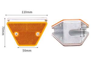 Delineateur en tôle trapézoïdale réfléchissante double face à réflecteur unique, vente en gros Chine - Product Image 3