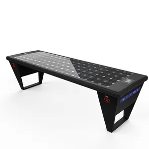 Advertising Stadium Seat Outdoor Urban Furniture Smart Solar Chair With A Back Multi-function Bench Sun Energy System