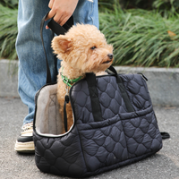 Sac à dos de transport pour animaux de compagnie respirant et matelassé, pliable, pour petits chiens jusqu'à 8 kg