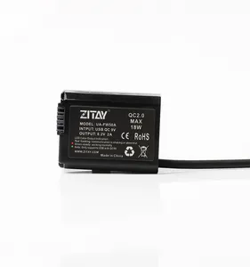 ZITAY D-TAP PTAP To NP-FW50 Dummy Battery Compatible For Alpha A7 A7II A7RII A7SII A7S A7S2 A7R A7R2