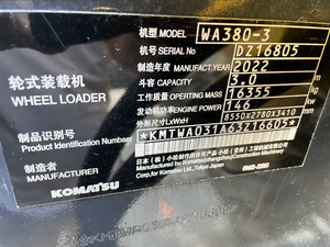 Gebrauchter Komatsu WA380 Radlader Originallackierung Wenige Betriebsstunden Gebraucht-Behälterlader Vor Auslieferung Getestet - Product Image 6