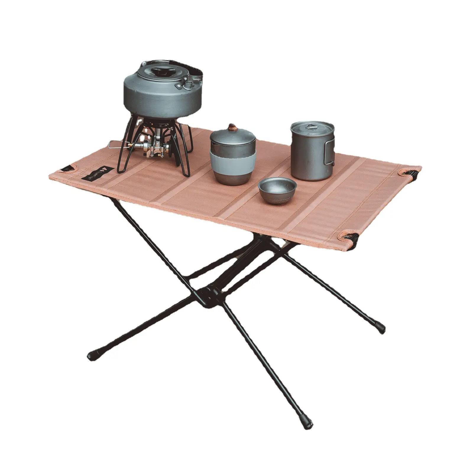 طاولة تخييم قابلة للطي, طاولات خارجية معدنية عالية البار للتخييم قابلة للطي محمولة جانبية لشواء القهوة والنزهات والأثاث طاولة طعام قابلة للطي في الهواء الطلق