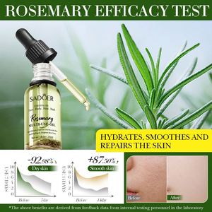 Productos para el Cuidado de la Piel SADOER, Aceite Esencial de Plantas, <span class=keywords><strong>Romero</strong></span>, Rosa, Lavanda, Manzanilla, Flor Seca, Aceite de Masaje Nutritivo Multiefectos - Product Image 5