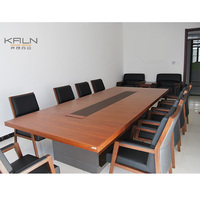 2025 Kaln prix usine fabricant personnalisé meubles de bureau placage grande table de conférence table de réunion matériel vert