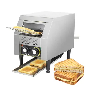 Professional Commercial Stainless Steel Electric Conveyor Toaster Burger Toaster For Fast Food Restaurant