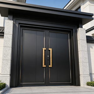 <span class=keywords><strong>Portail</strong></span> de cour moderne en alliage d'<span class=keywords><strong>aluminium</strong></span> avec fonctions de sécurité domestique pour allée de villa et clôture de jardin - Product Image 2