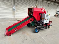 Enrouleur et ensacheur de balles rondes hydraulique portable pour tracteur, pour ensilage agricole, automatique, haute efficacité
