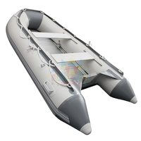 Bateau gonflable Ponton Vente en gros Personnalisé 3.6 m Bateau gonflable avec moteur Plancher en aluminium Pvc Canot pneumatique Bateau de pêche
