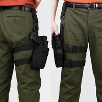 Holster de jambe tactique réglable avec logo personnalisé d'usine, étui pour chargeur de pistolet, holster de cuisse