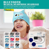 Diadema Elástica Infantil para Dormir, Diadema Musical de Doble Canal 5.0, Suave y Cómoda para Correr/Dormir/Viajar, Diadema de Regalo