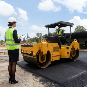 Nueva bomba Eering pequeño asfalto tambor único 0-5 km H 865kg máquina compactadora de rodillos de carretera - Product Image 4