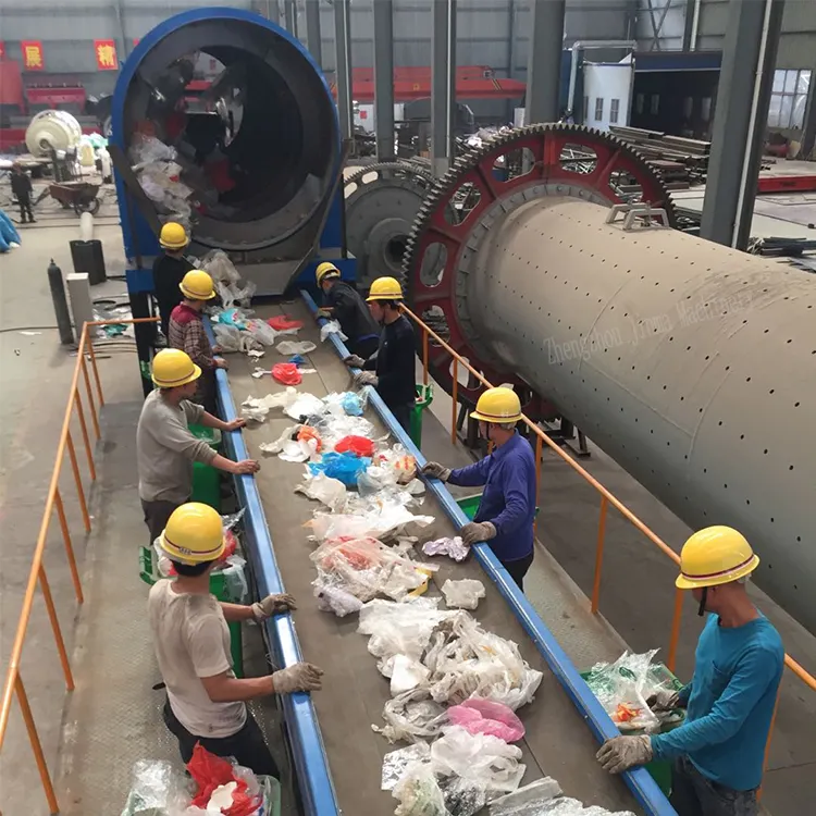 Verrot Afval Sorteerapparatuur Afval Afvoer Lijn Afvalrecycling Plant Machine