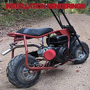 GOOFIT 42mm Moto Filtre <span class=keywords><strong>À</strong></span> <span class=keywords><strong>Air</strong></span> de Remplacement pour 4 course 125cc 140cc 150cc 200cc ATV CRF KLX Cyclomoteur Scooter Mini Dirt Bike Rouge - Product Image 6