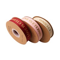 Ruban imprimé, ruban doré, ruban floral, papier d'emballage pour bouquet de fleurs, matériel de bricolage, ruban pour boîte en papier