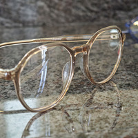 Montures de lunettes de forme ronde populaires de lunettes optiques en acétate de mode colorée avec embouts de stratification
