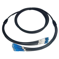 Câble de saut en fibre optique FTTH monomode blindé TPU 6 cœurs G657A1 pour utilisation en extérieur Connecteur SC