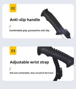 Bastón de Senderismo Antideslizante con Absorción de Impactos de Aleación de Aluminio Modelo P2 (CN) para Esquí, Senderismo, <span class=keywords><strong>Montaña</strong></span> de Nieve, Viajes al Aire Libre - Product Image 5