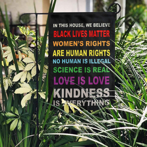 Drapeau de jardin Pride Flag Black Lives Matter, vertical, double face, 12 "x18", décoration intérieure, cour, extérieur - Product Image 4