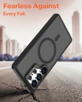 Coque de téléphone compatible Samsung Galaxy S26 Ultra, nouveau support de caméra cachée, protection intégrale, antichute, toucher doux, magnétique S25/24
