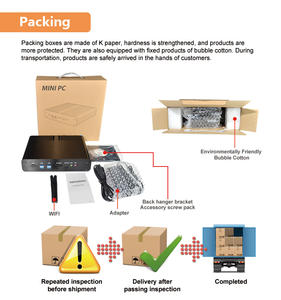 Sharerdp Mini PC Barebone Sin Ventilador de Cuatro Núcleos con Intel Celeron J4125 J1900, M.2 NVME, 4 Puertos LAN, Puerto Serial y Paralelo - Product Image 5
