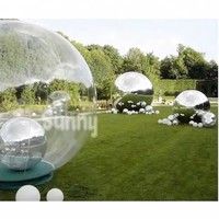 Grande boule miroir gonflable brillante, sphère miroir gonflable décorative, ballon miroir réfléchissant en PVC de grande taille pour Noël, mariage