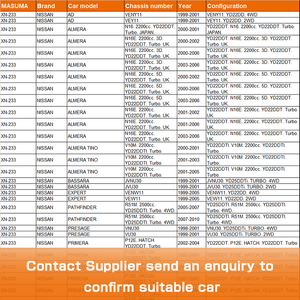 XN-233 de bujía incandescente de estilo automático, para NISSAN AD, D17A2, 1700cc, 11065-AD200, 11065-AD21A, 11065-AD20A, 11065-AD201 - Product Image 4