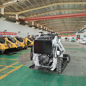 무료 배송 CE EPA 디젤 가솔린 가정용 미니 스키드 스티어 휠 트랙 판매용 미니 스키드 스티어 로더 - Product Image 6