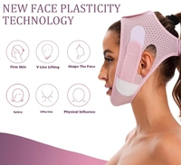Nouveau réducteur de double menton personnalisé, bande élastique amincissante pour le visage, anti-ronflement, pour dormir