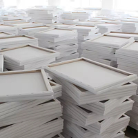 Tela intelaiata in puro cotone su telaio in legno, dimensioni personalizzabili, per studio artistico, all'ingrosso, tela bianca per pittura - Panwenbo